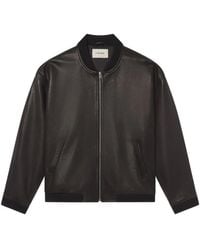 FRAME - Leather Bomber Jacket - Lyst