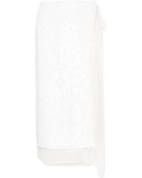 P.A.R.O.S.H. - Sequinned Wrap Midi Skirt - Lyst