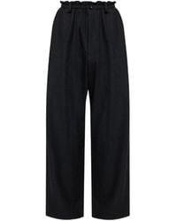 Yohji Yamamoto - Elasticated-Waist Wool Trousers - Lyst