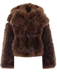 Vegancode - Faux-Fur Hooded Jacket - Lyst