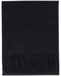Weekend by Maxmara - Fringed-Hem Logo-Embroidered Scarf - Lyst