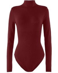 Wolford - High-Neck Long-Sleeve Bodysuit - Lyst