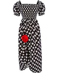 Sleeper - Abito Midi A Pois - Lyst