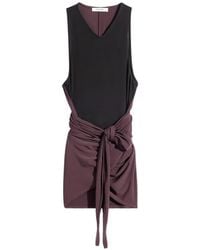 Lemaire - Draped Sleeveless Mini Dress - Lyst