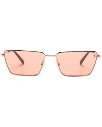 Calvin Klein - Geometric-frame Sunglasses - Lyst