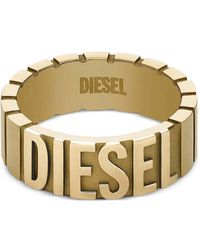 DIESEL - Tone Stainless Steel Ring - Lyst