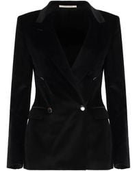 Tagliatore - Double-Breasted Velvet Jacket - Lyst