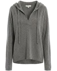 Malo - V-Neck Hoodie - Lyst