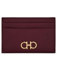 Ferragamo - Gancini Leather Credit Card Holder - Lyst