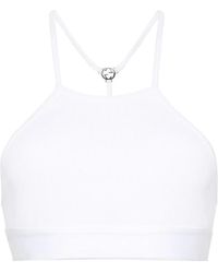 Gucci - Logo-Plaque Jersey Crop Top - Lyst