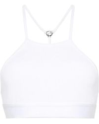 Gucci - Geribbelde Cropped Top Met Gg-Logo - Lyst