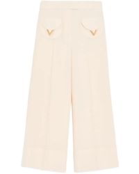 Valentino Garavani - Crepe Couture Trousers - Lyst