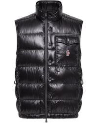 Moncler - Logo-Patch Padded Vest - Lyst