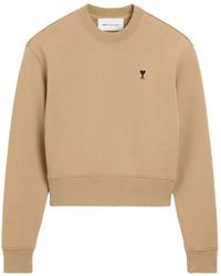 Ami Paris - Cotton Sweatshirt With Ami De Coeur - Lyst