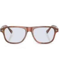 Brunello Cucinelli - Brille Mit Eckigem Gestell - Lyst