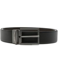 Paul & Shark - Grained Leather Belt - Lyst