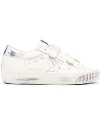 Golden Goose - Old School With Silver Laminated Leather Star - Lyst