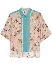 Semicouture - Floral-print Crepe Shirt - Lyst