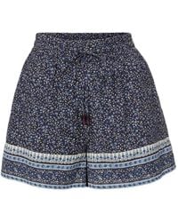 Veronica Beard - Vilvaldi Floral-Print Drawstring Shorts - Lyst