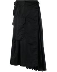 Paisley-print asymmetric skirt Farfetch Damen Kleidung Röcke Bedruckte Röcke 