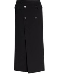 Balenciaga - Double-Breasted Split Skirt - Lyst