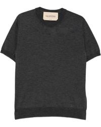 Valentino Garavani - Short-Sleeve Knitted T-Shirt - Lyst