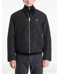 KARL LAGERFELD - Logo-Patch Zip-Up Jacket - Lyst