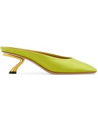 Ferragamo - S-Shaped Heeled Mules - Lyst