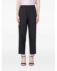 Tela - Elasticated-Waist Cropped Trousers - Lyst
