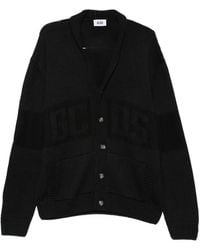 Gcds - Logo-Intarsia Knit Cardigan - Lyst