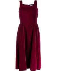 BATSHEVA Fluwelen Rok - Rood