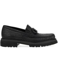 Ferragamo - Moccasin With Gancini Ornament - Lyst