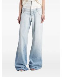 B1ARCHIVE - Layered-Waist Wide-Leg Jeans - Lyst