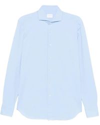 Xacus - Spread-Collar Long-Sleeve Shirt - Lyst