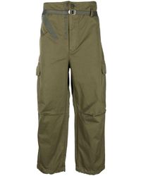 Comme des Garçons - Belted Tapered-leg Cargo Trousers - Lyst