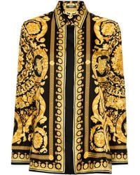 Versace - Barocco Silk Shirt - Lyst
