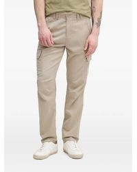 Aeronautica Militare - Logo-Embroidered Cargo Pants - Lyst