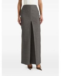Manière De Voir - Regine Tailored Box-Pleat Maxi Skirt - Lyst