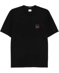 C.P. Company - Square-Logo Cotton T-Shirt - Lyst