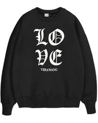 Vera Wang - Sweat Oversize Love À Col Rond En Coton - Lyst