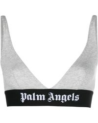 Palm Angels - Logo-tape Triangle Bra - Lyst