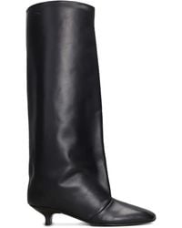 Vicini - Square-Toe Leather Boots - Lyst