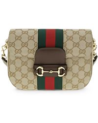 Gucci - Small Horsebit 1955 Gg Shoulder Bag - Lyst