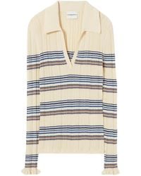 Claudie Pierlot - Multicolour Striped Knit Top - Lyst