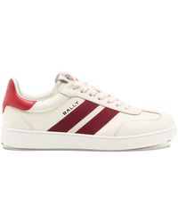 Bally - Baskets Retro Crest En Cuir À Rayures - Lyst