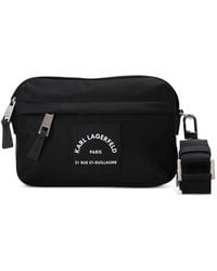 KARL LAGERFELD - Logo-Patch Messenger Bag - Lyst