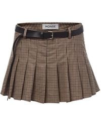 Monse - Falda Midi Con Cinturón Y Pliegues - Lyst