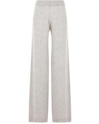 Allude - Elasticated Knit Trousers - Lyst