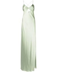 Michelle Mason - Cut-Out Detail Silk Gown - Lyst
