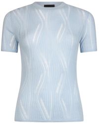 Liu Jo - Short-Sleeve Round-Neck Top - Lyst